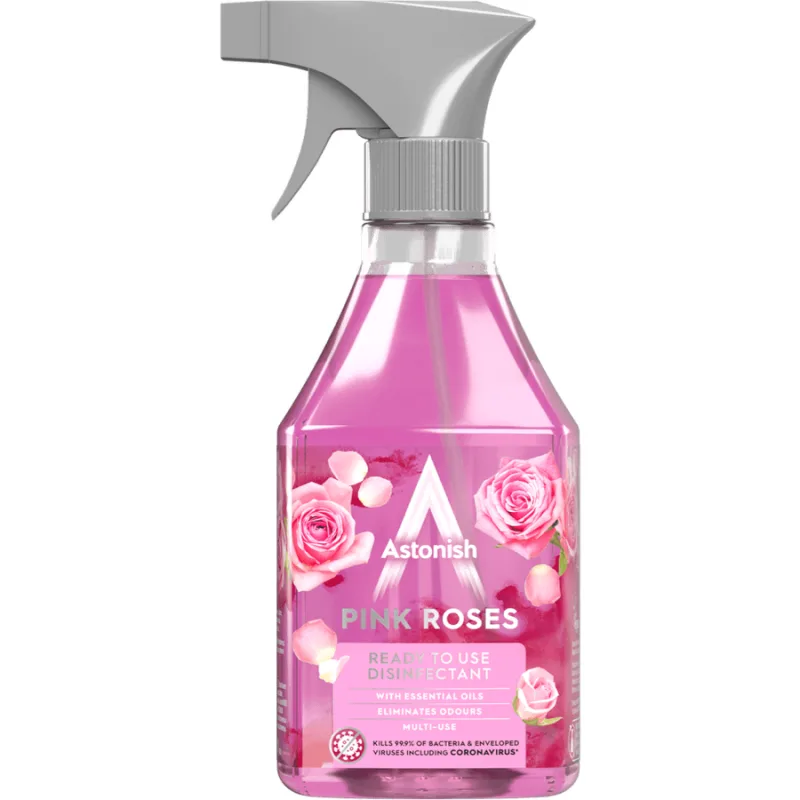 Spray Dezinfectant Pink Roses 550ml ASTONISH — preț și oferte