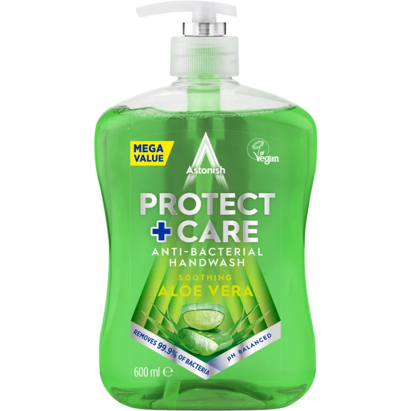 Sapun Lichid Antibacterian cu Aloe Vera Protect & Care 600ml ASTONISH — preț și oferte