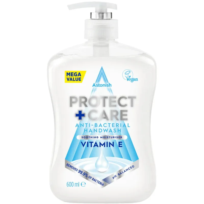Sapun Lichid Antibacterian cu Vitamina E Protect & Care 600ml ASTONISH — preț și oferte