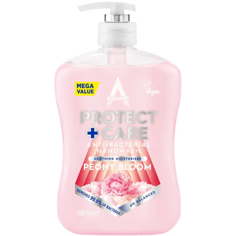 Sapun Lichid Antibacterian Peony Bloom Protect & Care 600ml ASTONISH — preț și oferte
