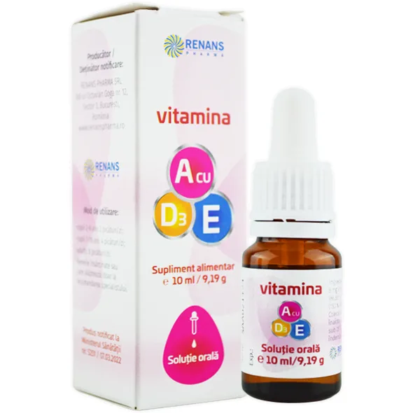 Vitamina A cu E si D3 10ml RENANS PHARMA — preț și oferte