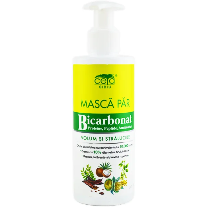 Masca de Par cu Bicarbonat pentru Volum si Stralucire cu Pompita 200ml Ceta Sibiu — preț și oferte