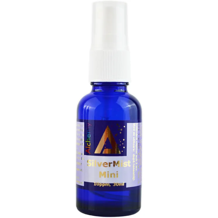 Hidrosol de Argint SilverMist Mini Spray 10ppm 30ml PURE ALCHEMY — preț și oferte