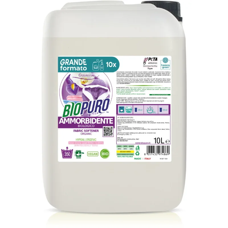 Balsam pentru Rufe cu Iris si Orhidee Hipoalergen Eco 10L BIOPURO — preț și oferte