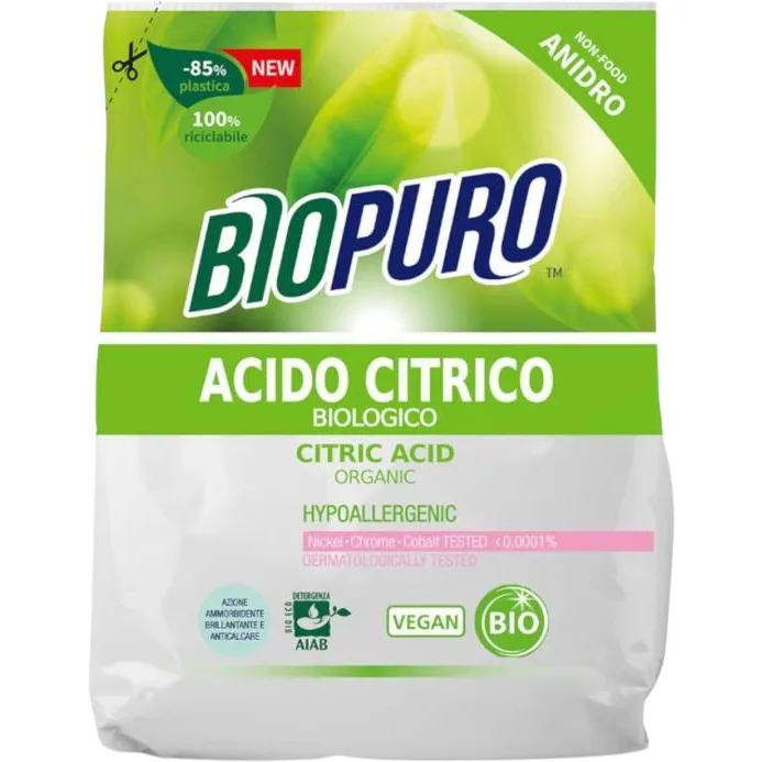 Acid Citric pentru Rufe Hipoalergen Eco 450g BIOPURO — preț și oferte