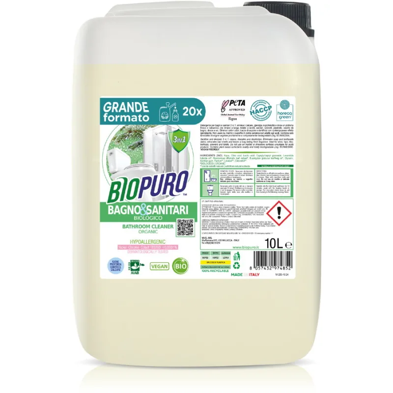 Detergent pentru Baie Hipoalergen Eco 10L BIOPURO — preț și oferte