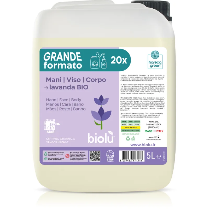 Sapun Lichid cu Lamaie si Lavanda Bio 5L BIOLU — preț și oferte