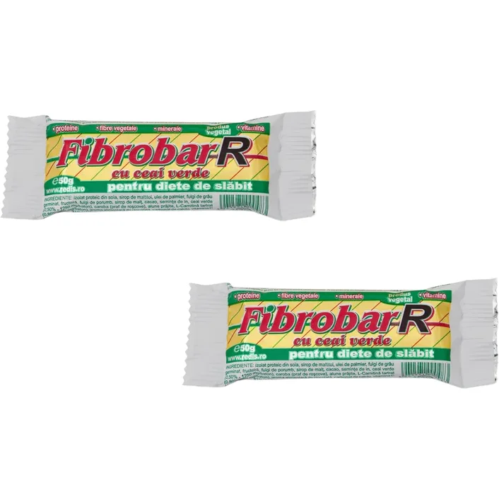 Pachet Baton Fibrobar cu Ceai Verde 50g + 50g Redis — preț și oferte