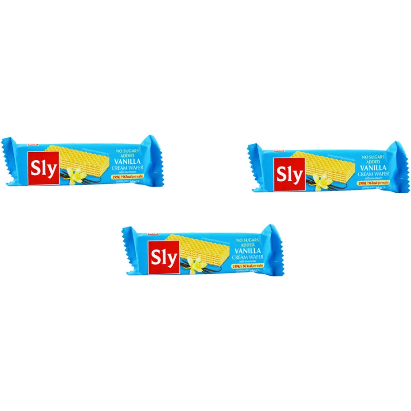 Pachet Napolitane cu Crema de Vanilie fara Zahar 3x20g SLY&nbsp;NUTRITIA — preț și oferte