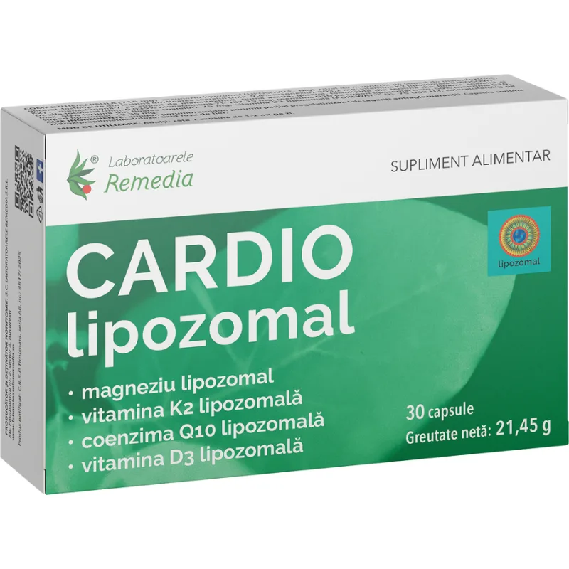 Cardio Lipozomal 30cps REMEDIA — preț și oferte