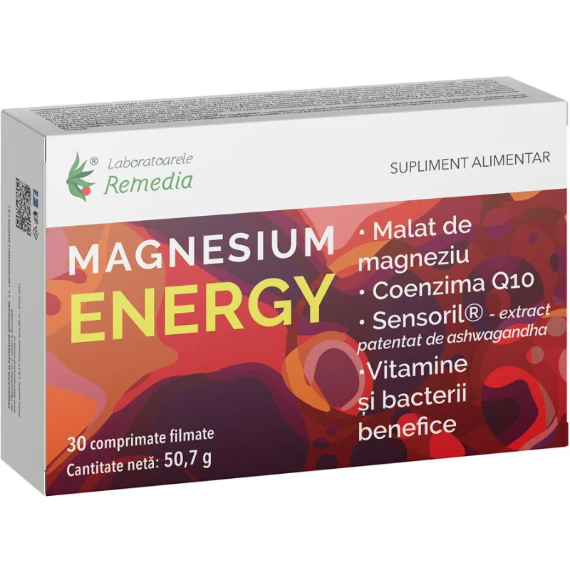 Magnesium Energy 30cpr REMEDIA — preț și oferte
