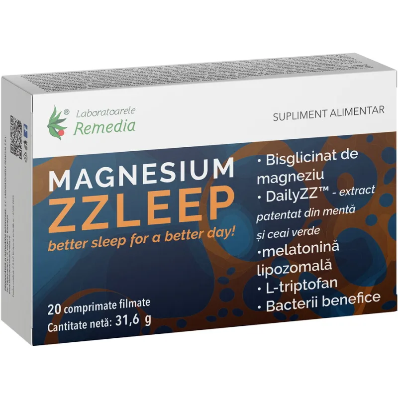 Magnesium Zzleep 20cpr REMEDIA — preț și oferte