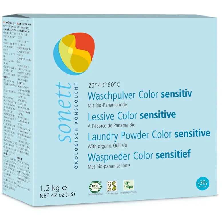 Detergent Praf pentru Rufe Colorate Sensitive 1.2kg SONETT — preț și oferte