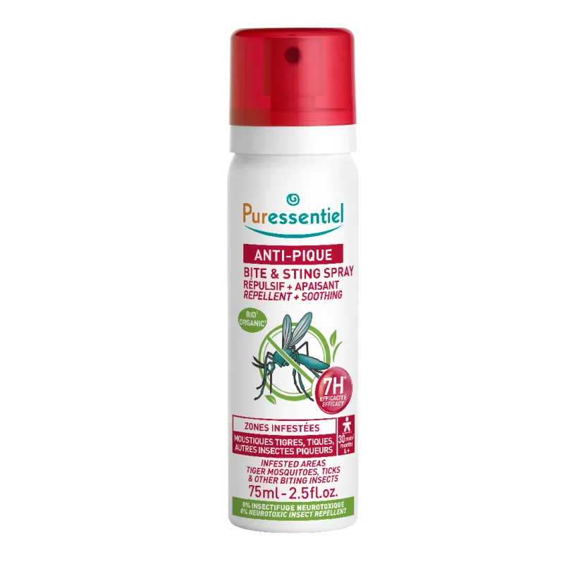 Spray repelent si calmant Anti-sting, 75ml, Puressentiel — preț și oferte
