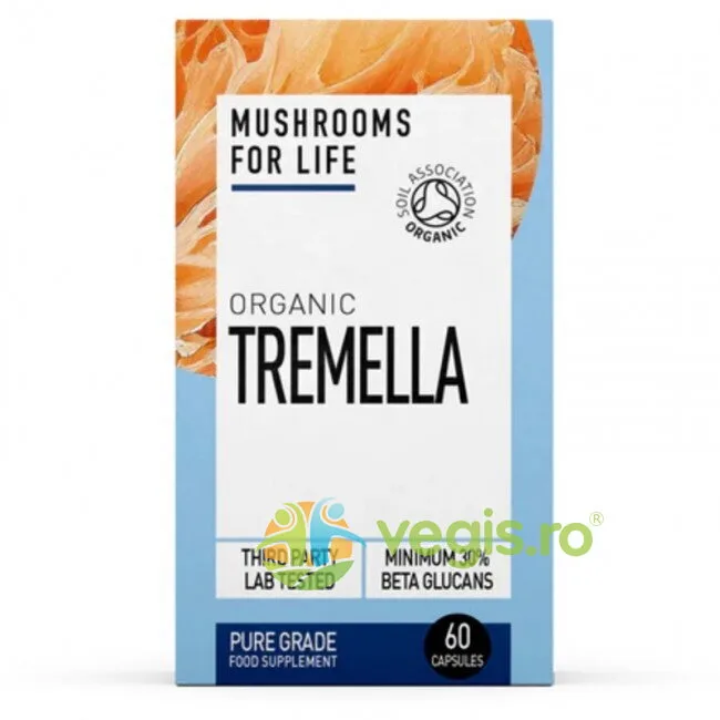 Snow Fungus Mushroom (Tremella) 800mg 60cps MUSHROOMSFORLIFE — preț și oferte