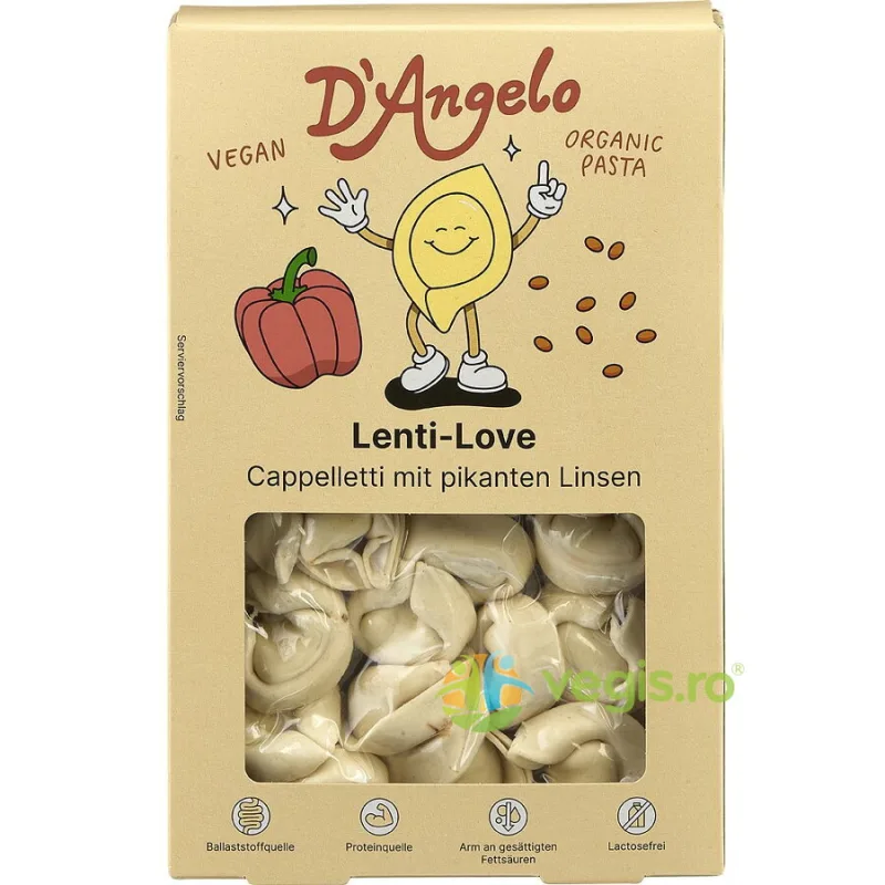 Cappelletti Picante cu Linte Ecologice/Bio 250g DANGELO — preț și oferte