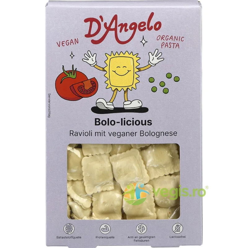 Ravioli Bolognese Ecologice/Bio 250g DANGELO — preț și oferte