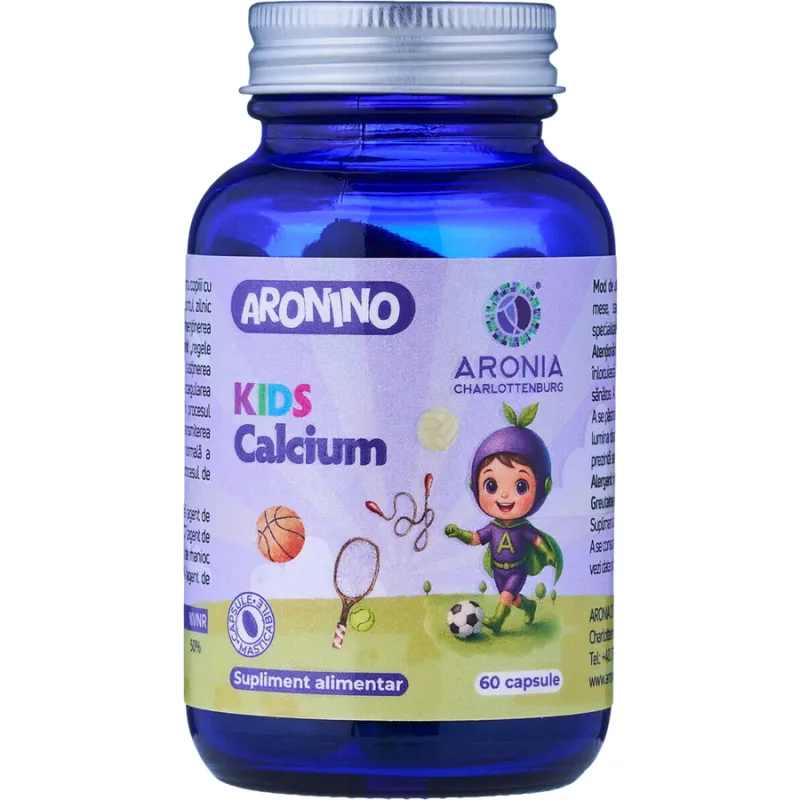 Calciu pentru Copii Aronino Kids 60cps masticabile ARONIA CHARLOTTENBURG — preț și oferte