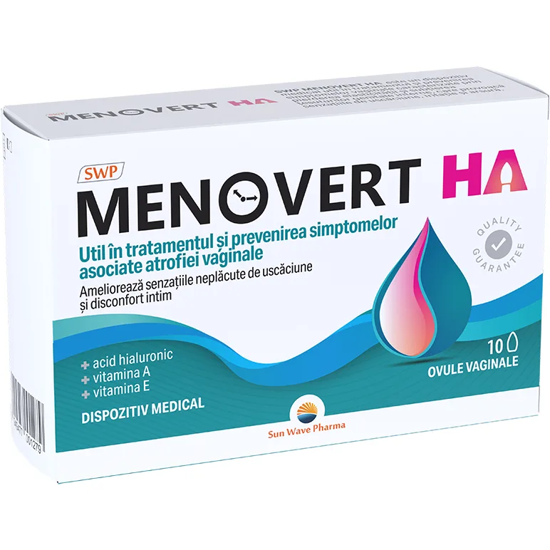 Menovert HA 10 ovule vaginale SUN WAVE PHARMA — preț și oferte