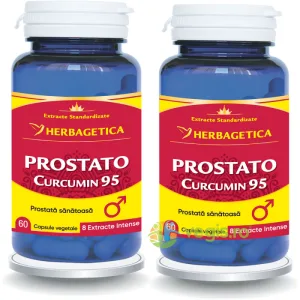Pachet Prostato Curcumin 95 60cps + 60cps (50% reducere la al doilea produs)