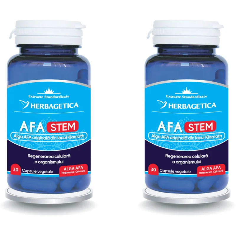 Pachet Afa Stem 30cps + 30cps (50% reducere la al doilea produs) HERBAGETICA — preț și oferte