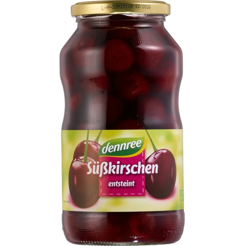 Compot de Cirese fara Samburi Ecologic/Bio 700ml Dennree — preț și oferte