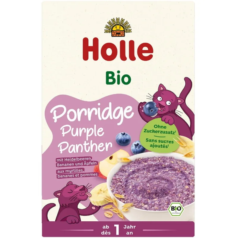 Terci cu Afine, Banane si Mere pentru Copii +1 An Ecologic/Bio 200g HOLLE — preț și oferte