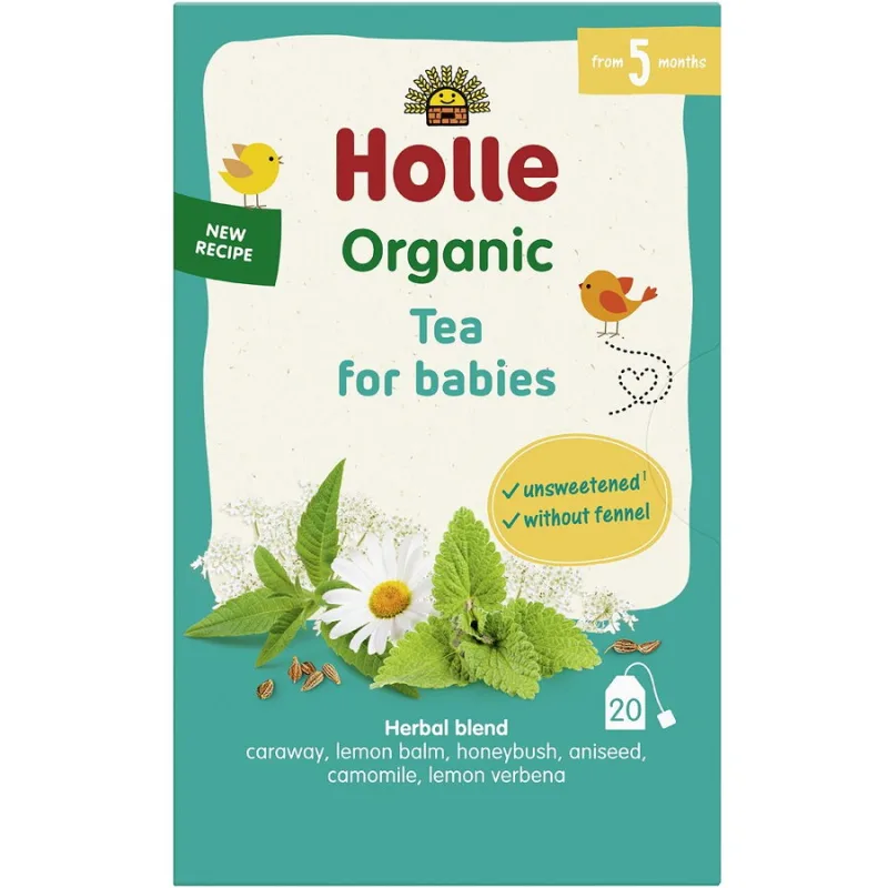 Ceai pentru Bebelusi +5 Luni Ecologic/Bio 20 plicuri HOLLE — preț și oferte