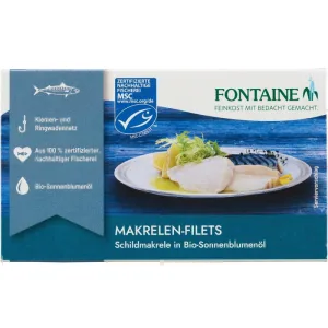 File de Macrou fara Piele si fara Oase in Ulei de Floarea-Soarelui 125g