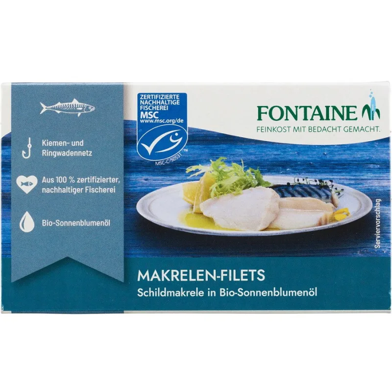 File de Macrou fara Piele si fara Oase in Ulei de Floarea-Soarelui 125g Fontaine — preț și oferte