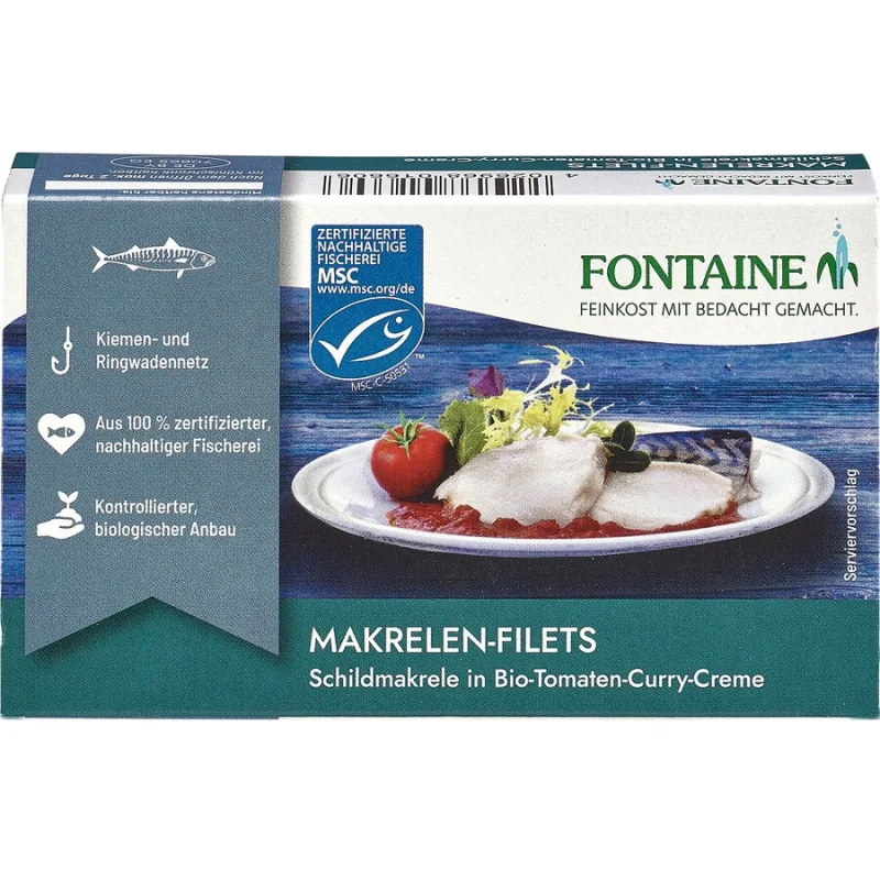 File de Macrou fara Piele in Crema de Curry cu Rosii 125g Fontaine — preț și oferte