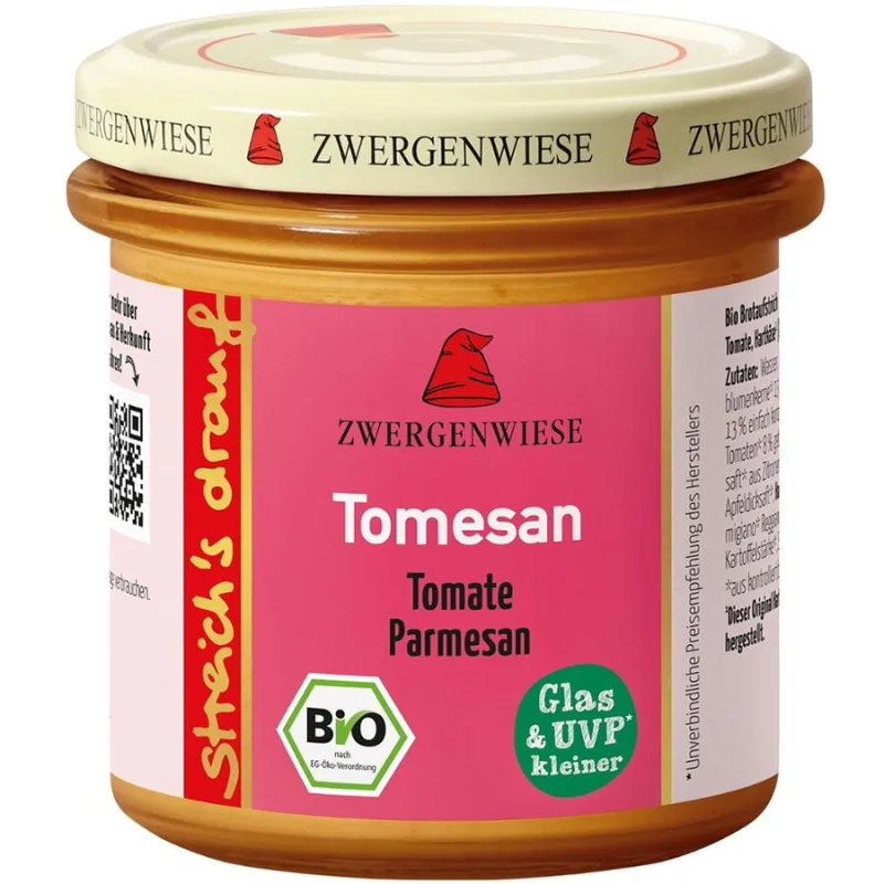 Crema Tartinabila Vegetala Tomesan cu Tomate si Parmezan fara Gluten Ecologica/Bio 135g — preț și oferte