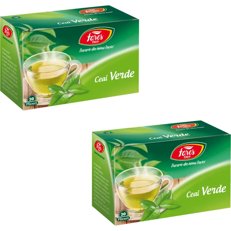 Pachet Ceai Verde 20dz + 20dz FARES — preț și oferte