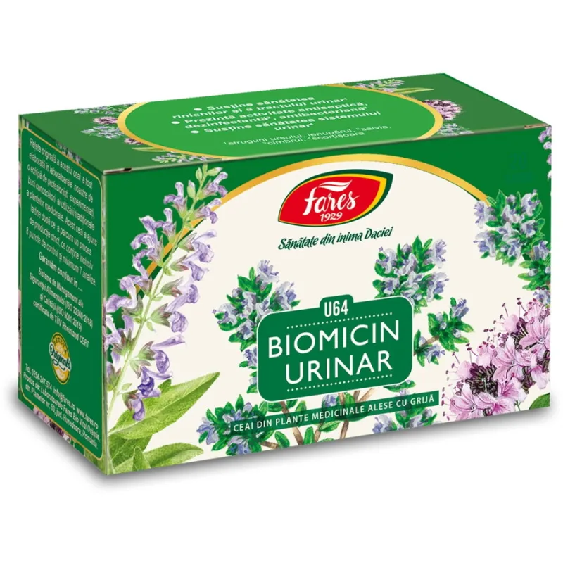 Ceai Biomicin Urinar (U64) 20dz FARES — preț și oferte