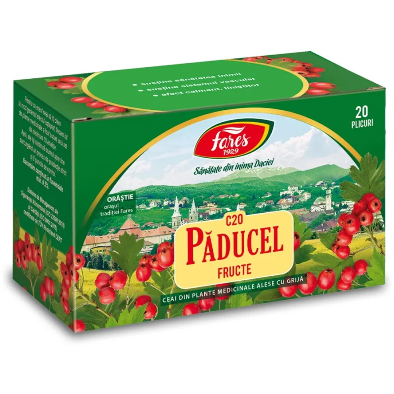 Ceai de Paducel Fructe (C20) 20dz FARES — preț și oferte
