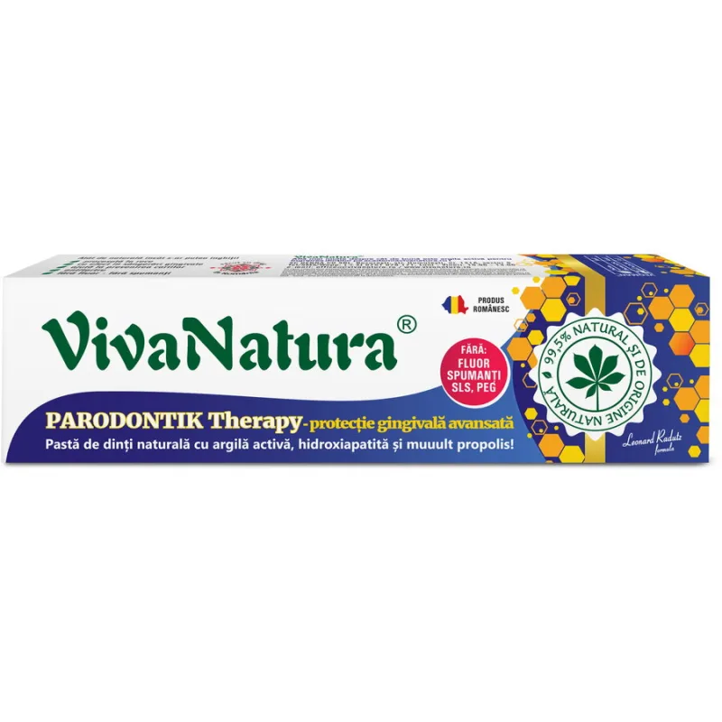Pasta de Dinti cu Argila si Propolis Parodontik Therapy 80ml VIVA&nbsp;NATURA — preț și oferte