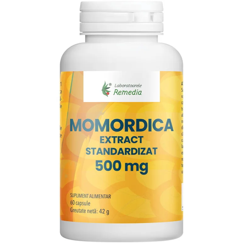 Momordica Extract Standardizat 500mg 60cps REMEDIA — preț și oferte