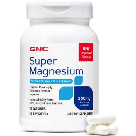 Formula Avansata cu Magneziu Glicinat, Malat si Taurat pentru Absorbtie Superioara 90cps GNC — preț și oferte