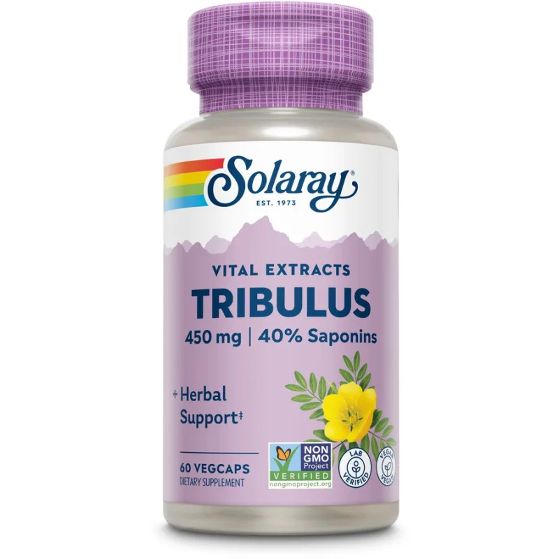 Tribulus Fruit Extract 450mg 60cps Solaray — preț și oferte
