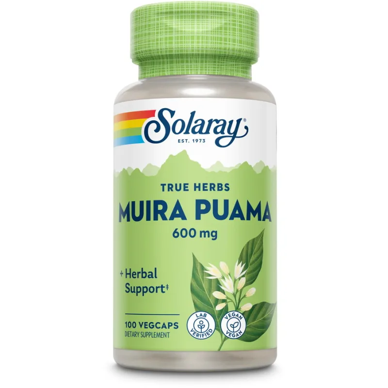 Muira Puama 600mg 100cps Solaray — preț și oferte