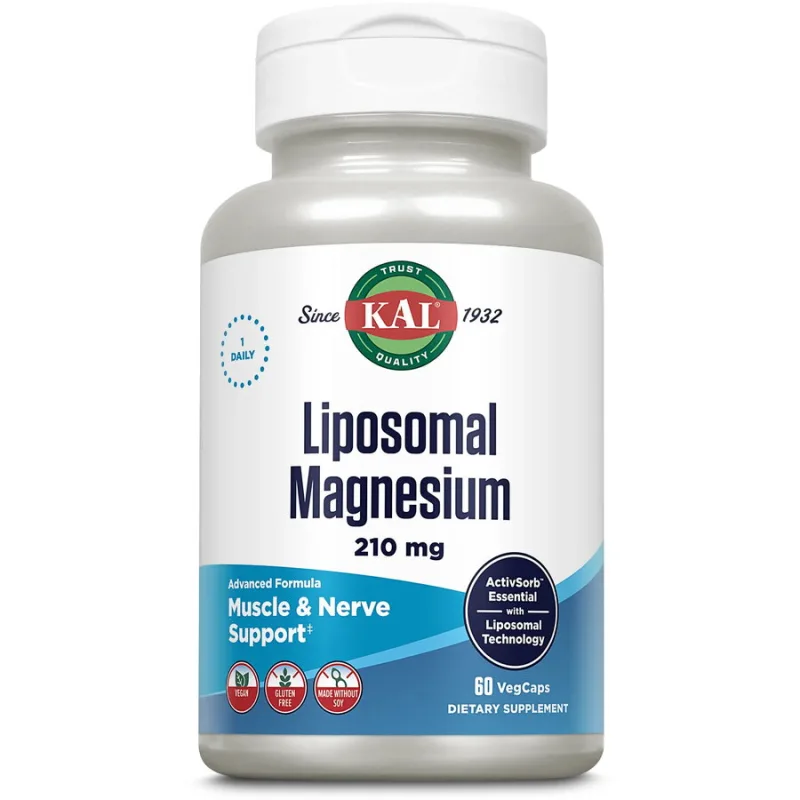 Liposomal Magnesium 60cps vegetale Kal — preț și oferte