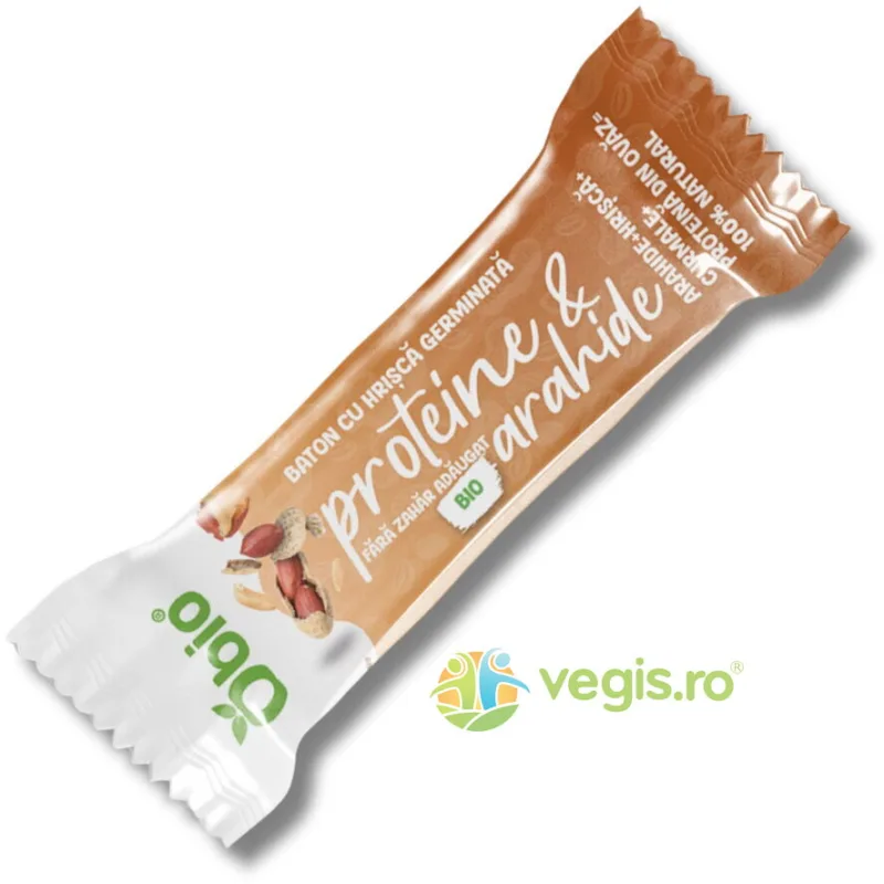 Baton cu Hrisca Germinata, Proteine si Arahide Ecologic/Bio 35g OBio — preț și oferte
