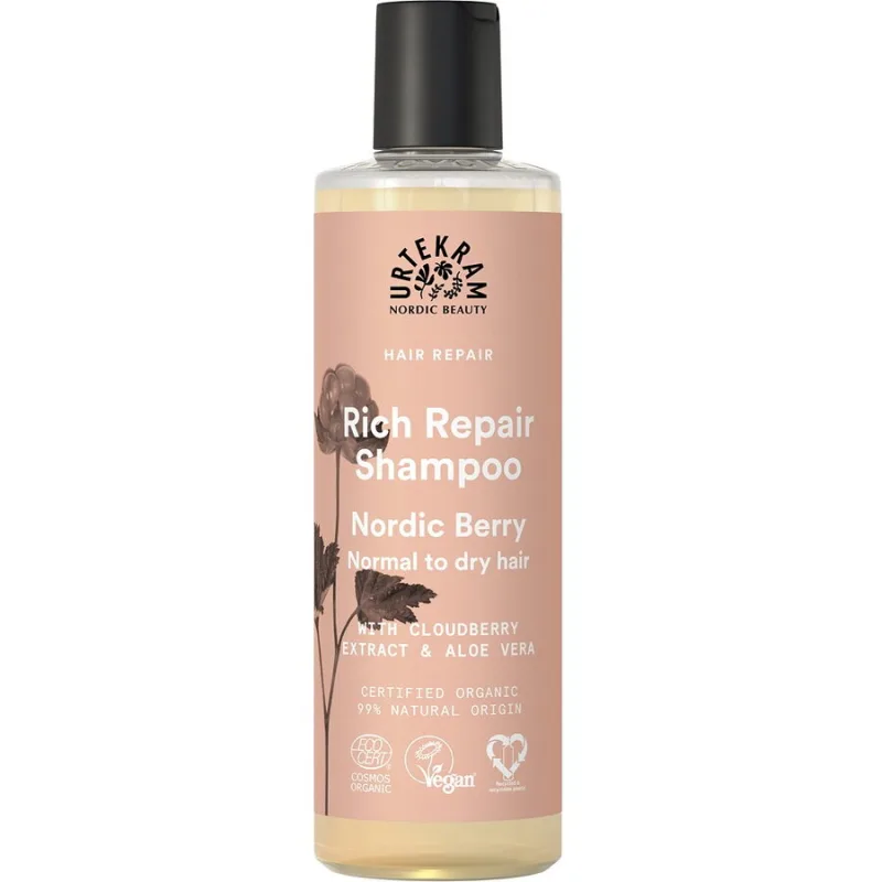 Sampon Reparator Bio pentru Par Normal spre Uscat Nordic Berry 250ml URTEKRAM — preț și oferte