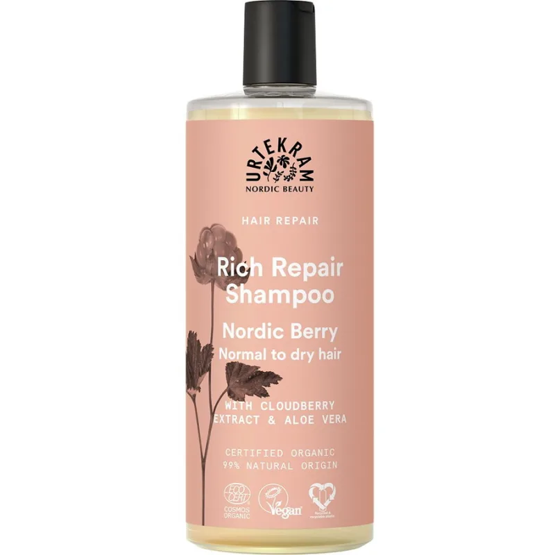 Sampon Reparator Bio pentru Par Normal spre Uscat Nordic Berry 500ml URTEKRAM — preț și oferte