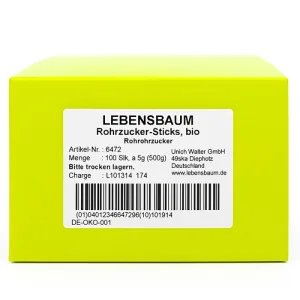 Zahar Brut din Trestie de Zahar Ecologic/Bio 100 pliculete x 5g
