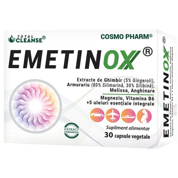 Emetinox 30cps vegetale COSMO PHARM — preț și oferte