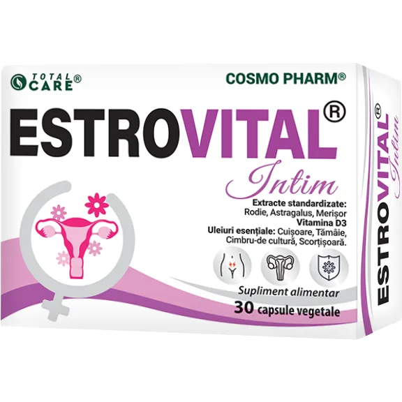 Estrovital Intim 30cps vegetale COSMO PHARM — preț și oferte