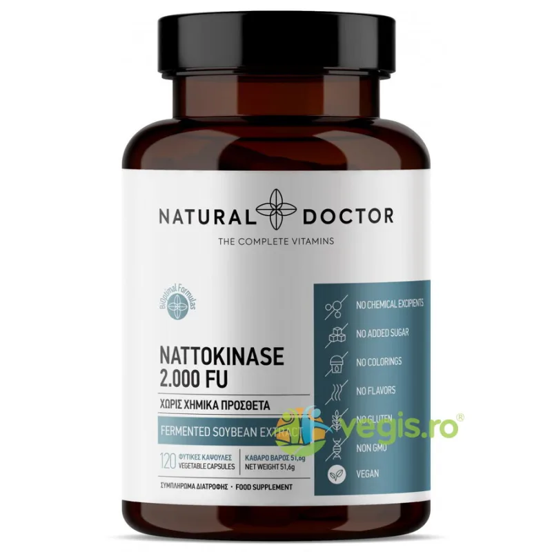 Nattokinase 2000 FU 120cps NATURAL&nbsp;DOCTOR — preț și oferte