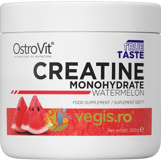 Creatina Monohidrata cu Aroma de Pepene Rosu 300g OSTROVIT — preț și oferte