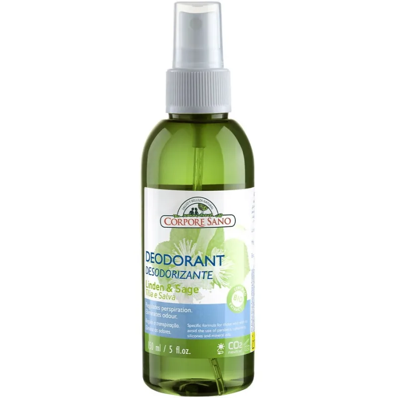 Deodorant Spray Purificator cu Flori de Tei si Salvie 150ml Corpore Sano — preț și oferte